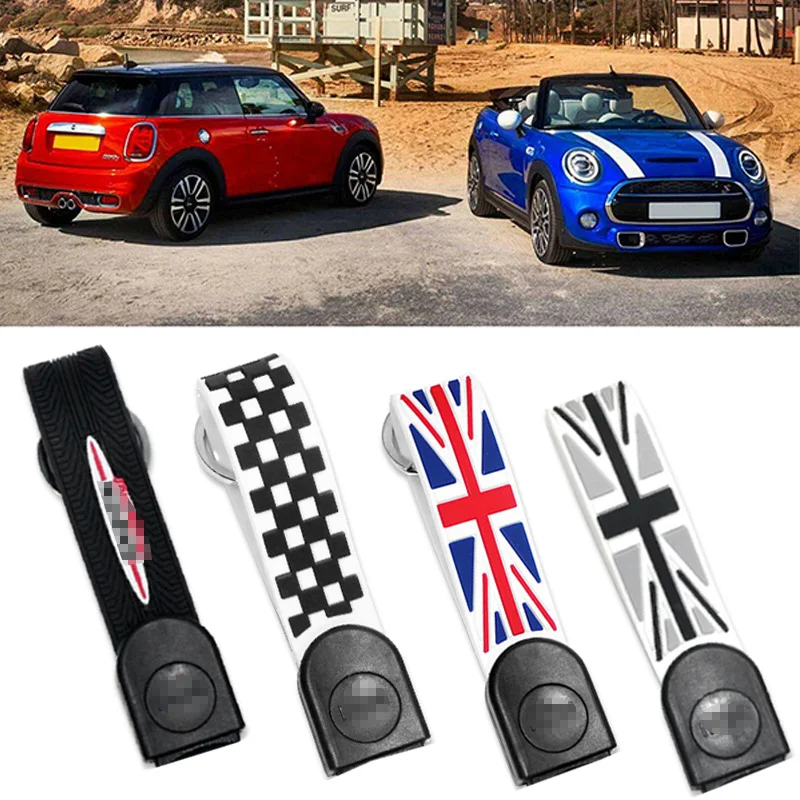 Gtinthebox 1PC  Union Jack Car Key Chain  Soft Silicone Strap with Keychain Ring Key Holder For Mini Cooper F54 F55 F56 F57 F60