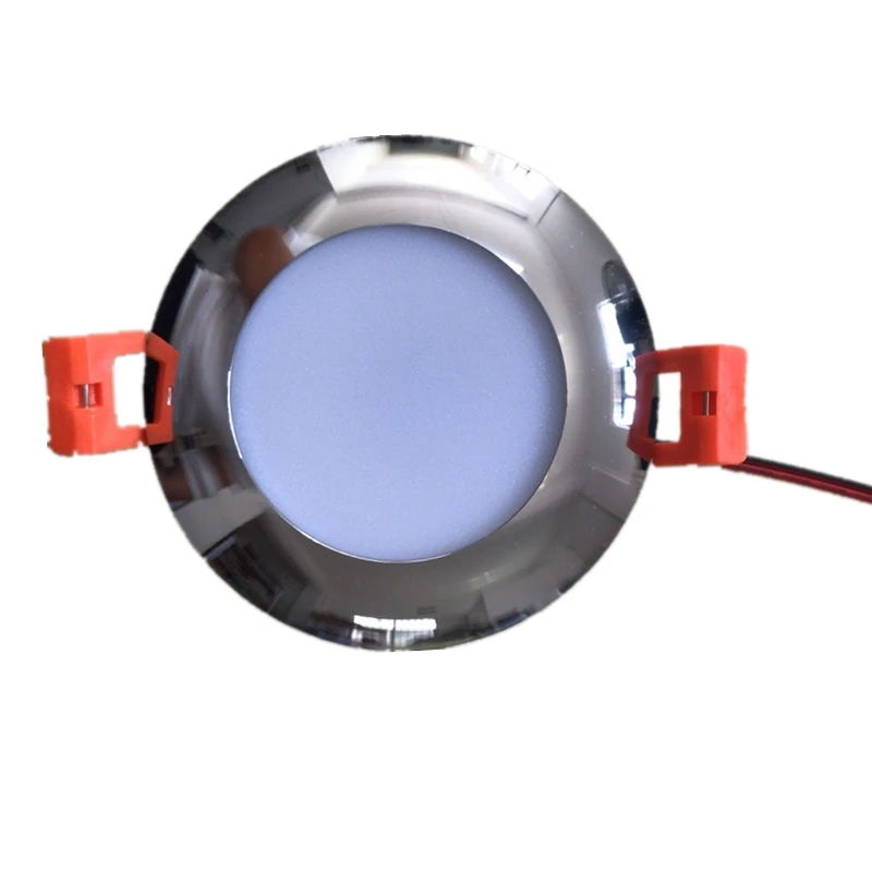 Tokili 24V DC LED Downlight 3W Cutout 65-70mm Frosted Diffuser Spring Clips Mount Full Aluminium Dome Light for RV Boat 4-Pack