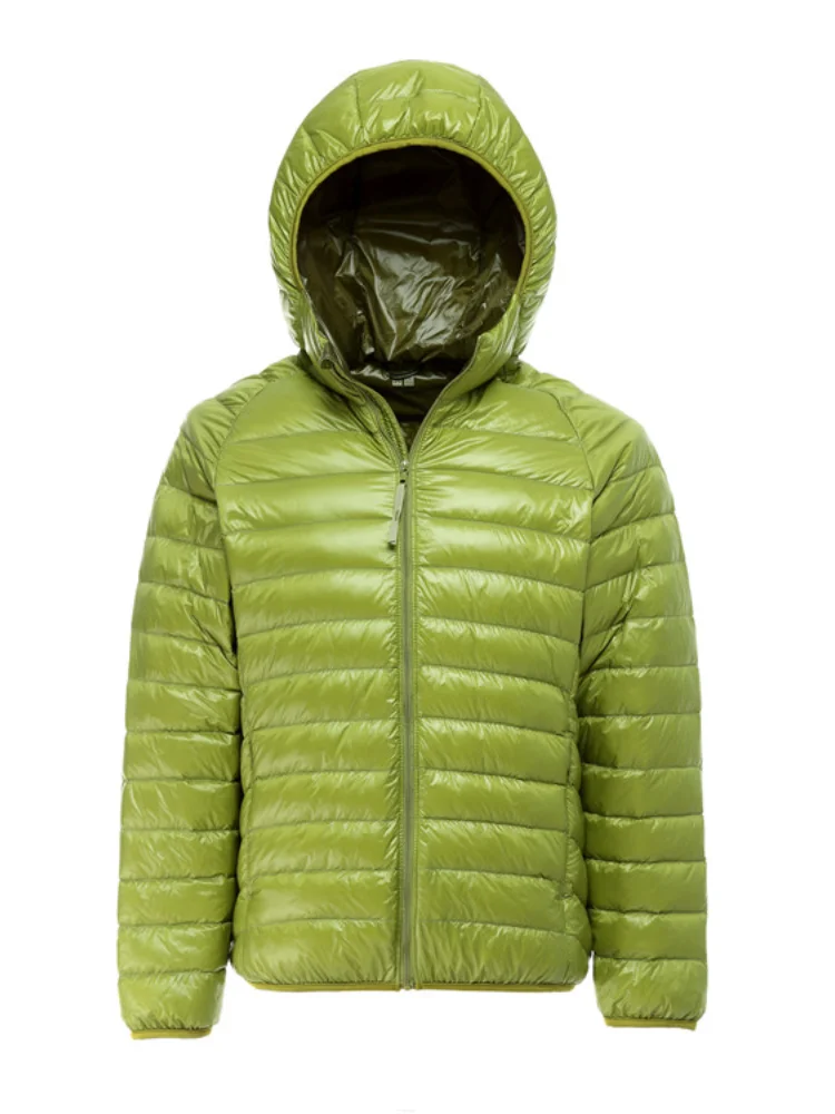 2021 Ultra Licht Herbst Winter Mode Marke Ente Unten Jacke Männer Mit Kapuze Wasserdichte Streetwear Feder Mantel Warme