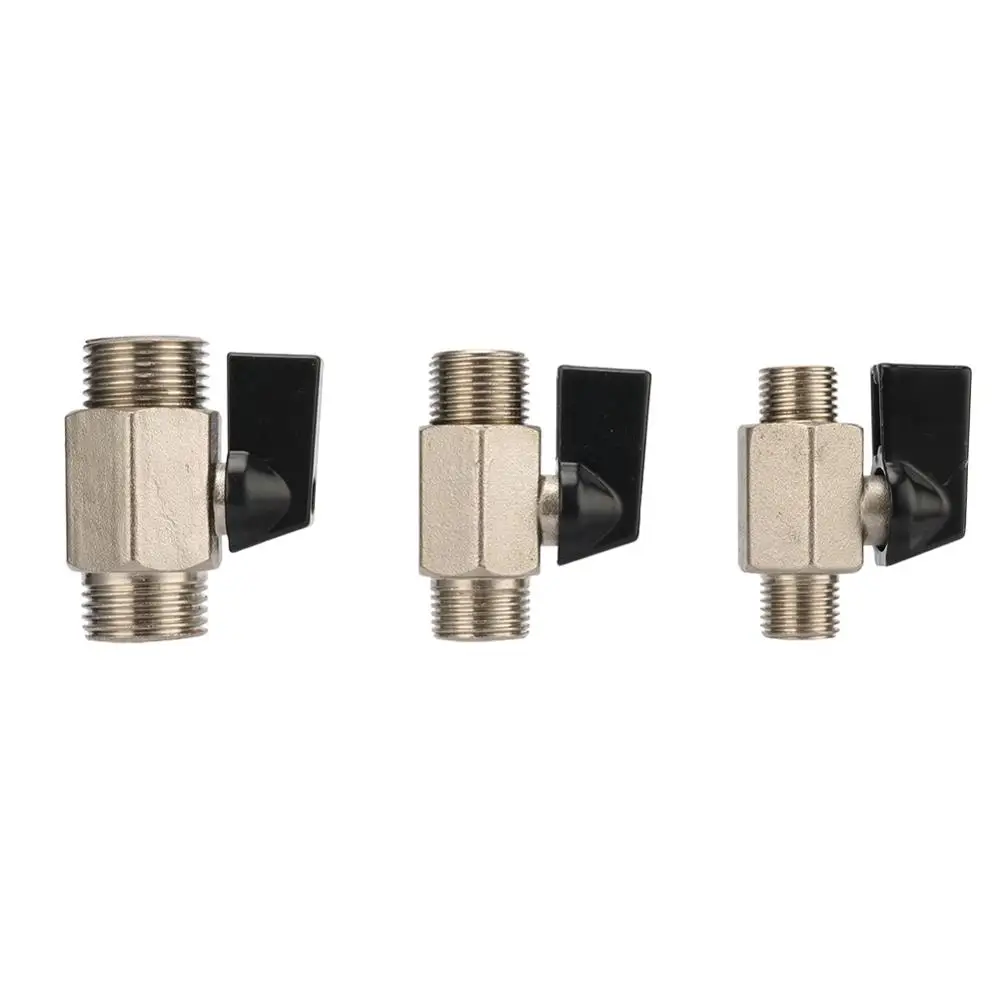 

2Pcs Mini Brass Ball Valve 1/4" 3/8" 1/2" BSP Male Thread Air Compressor Valve Garden Water Connectors Irrigation Shut Off Valve