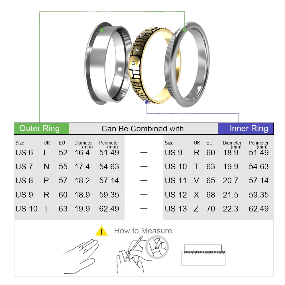 Yoiumit Vintage Rings For Women Minimalist Filled Ring Gold Multilayer Special Stainless Steel Rings For Men Bague Mujer