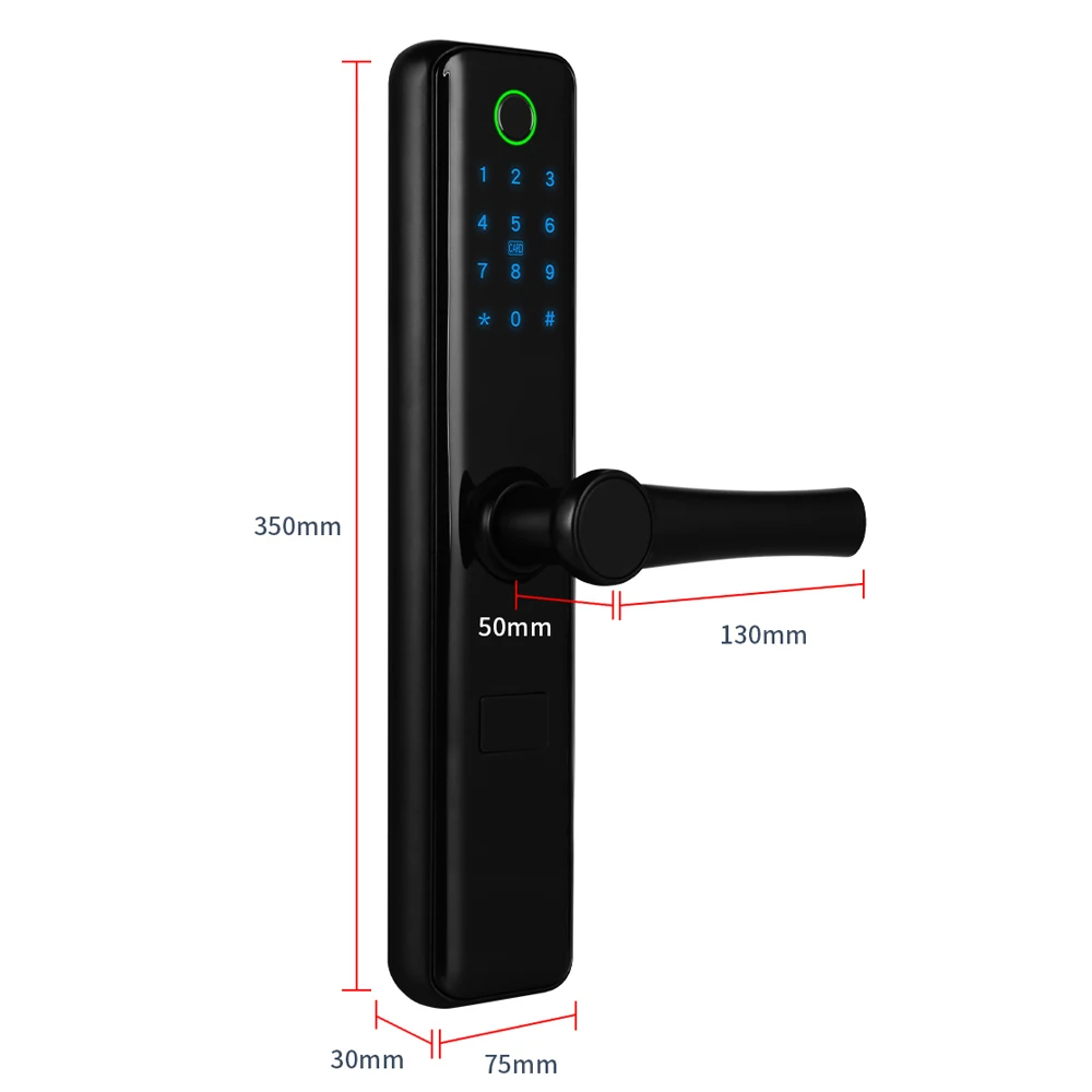 Imagem -05 - Ttlock App Impressão Digital Fechadura Eletrônica Bluetooth wi fi de Controle Remoto Segurança Bloqueio Inteligente com Teclado Digital Senha Cartão Chave