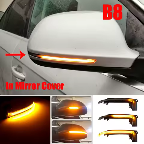 For Audi A4 A5 B8 S4 S5 Q3 SQ3 A3 8P A6 C6 4F S6 A8 D3 8K LED Dynamic Turn Signal Blinker Sequential Side Mirror Indicator Light