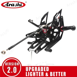 Arashi For YAMAHA YZF-R1 2005 - 2022 CNC Adjustable Footrest Foot Pegs Rearset 2012 2013 2014 2015 2016 2017 2018 2019 2020 2021