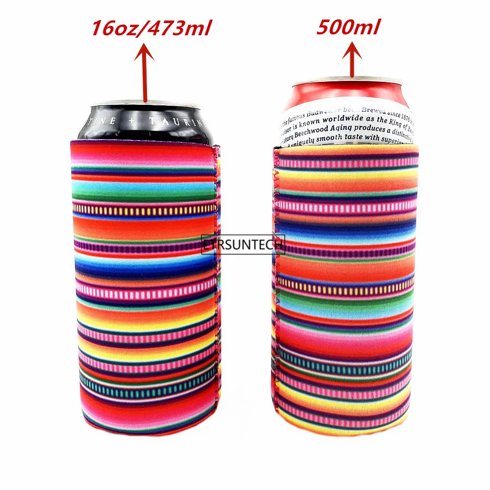 2Pcs Collapsible Neoprene Can Beer Cooler Sleeves Tall Energy/Beer Drink Coolies For 16oz Rockstar , Monster , 500ML beer bottle