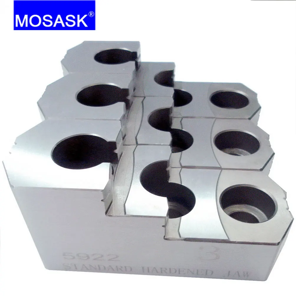 MOSASK 5 6 8 10 Inch  CNC Lathe Accessories Standard Hollow Collet Hydraulic Hard Jaw