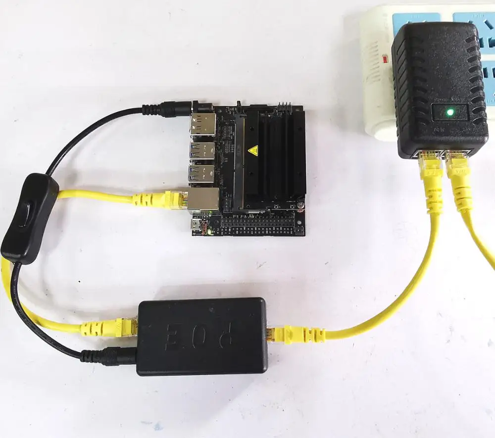 Imagem -06 - Jetson-nano Botão de Alimentação Dslrkit 5v 4a Active Poe Divisor Gigabit e Ethernet