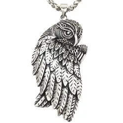 Punk Owl Pendant Necklace Men Women Accessoires Jewerly