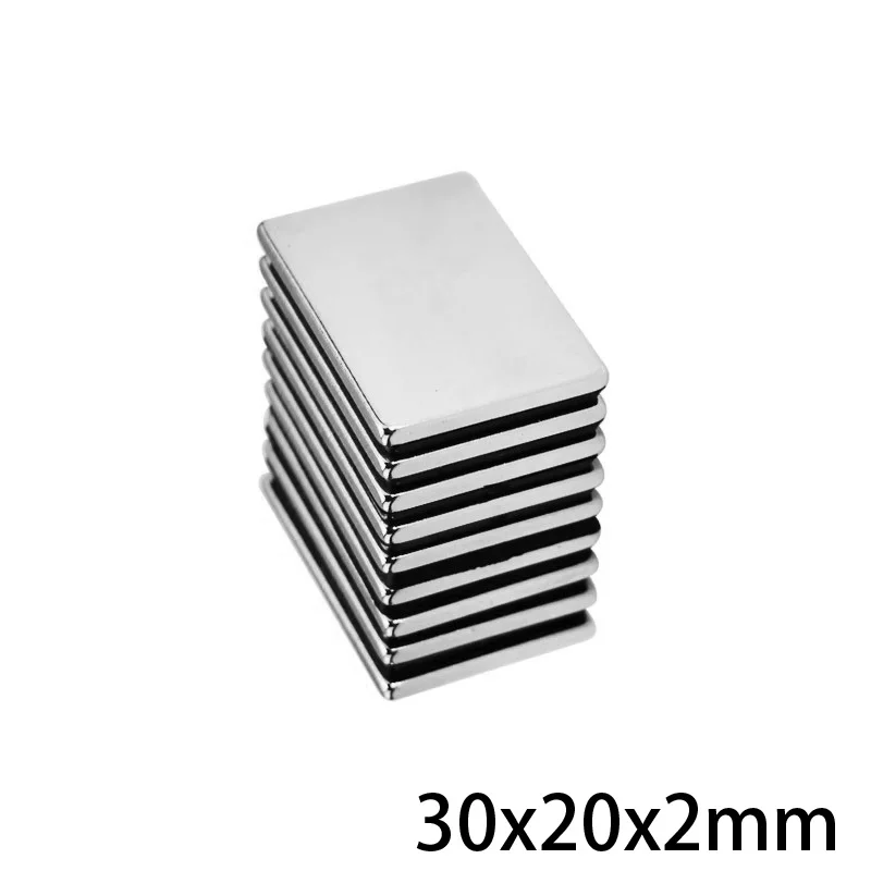 5~50PCS 30X20X2 mm Super Strong Neodymium Magnet 30*20*2 mm Block Permanent Magnet 30x20x2t 30x20x2mm Powerful Magnetic Magnets