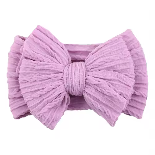 Solid Cable Bow Baby Headband for Child Nylon Layers Headwear Kids Elastic Turban Headwraps Newborn Boys Girls Hair Accessories - Image 8