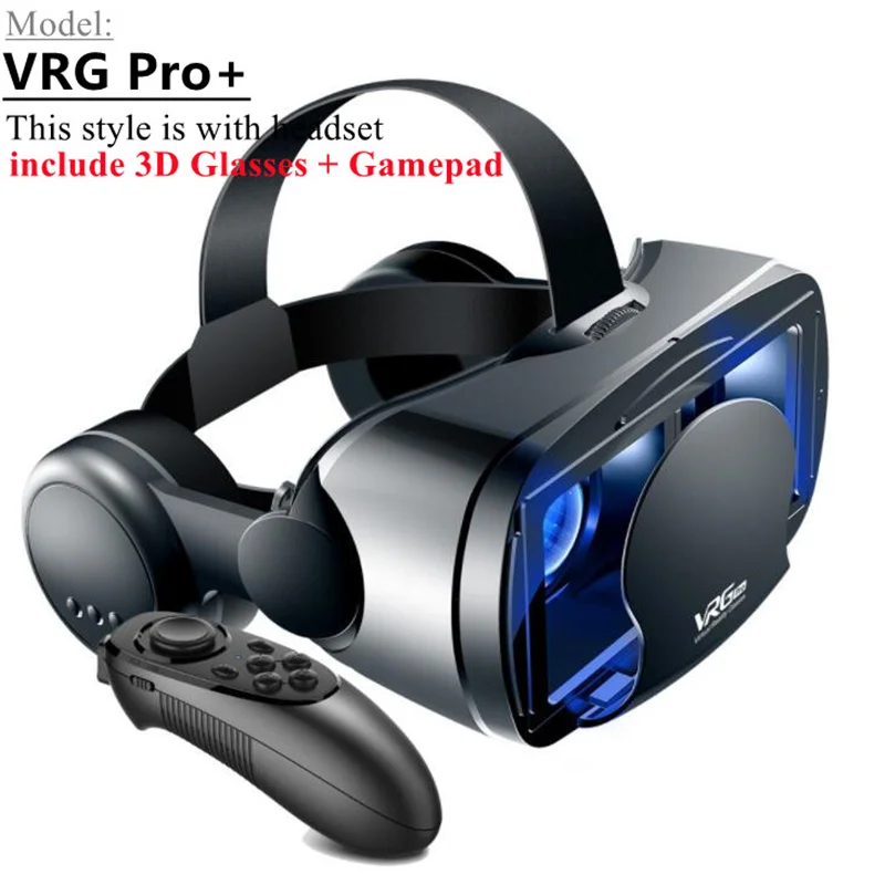 Virtual Reality VR-bril IMAX Enorme scherm HD 3D-bril Google Cardboard Box VR-headsethelm voor 5-7 "telefoon, ondersteuning voor gamepad