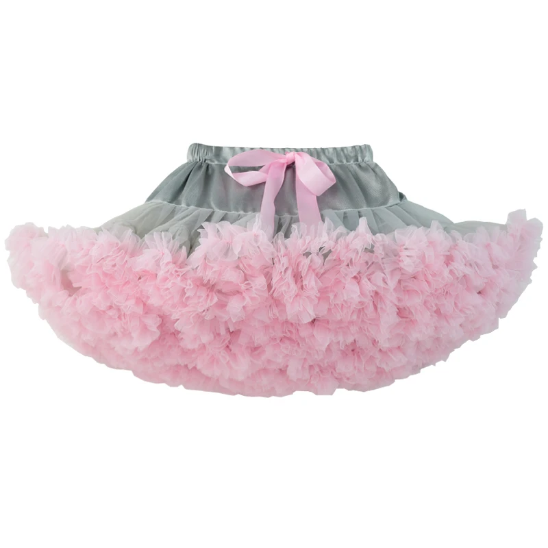 DE PEACH New Summer Baby Girls Tutu Skirt Fluffy Kids Pettiskirt Children Ballet Skirts Princess Lace Tulle Party Dance Clothes