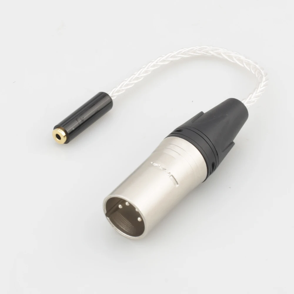 Nowy 4-pin XLR zrównoważony mężczyzna do 2.5mm Trrs kobiet kabel zbalansowany przejściówka Audio do słuchawek nausznych dla Astell i kern Layla