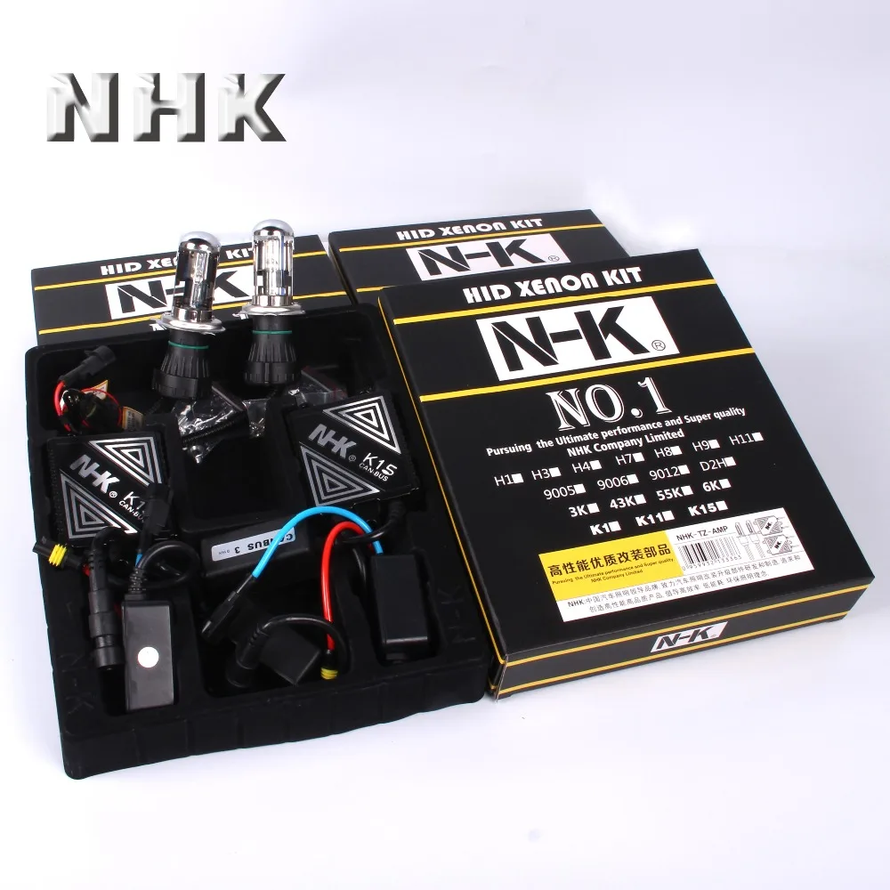 NHK N-K K15  HID Canbus Xenon Kit H4 Hi-Low bulb 3000K/4300K/5500K/6000K Car Accessories