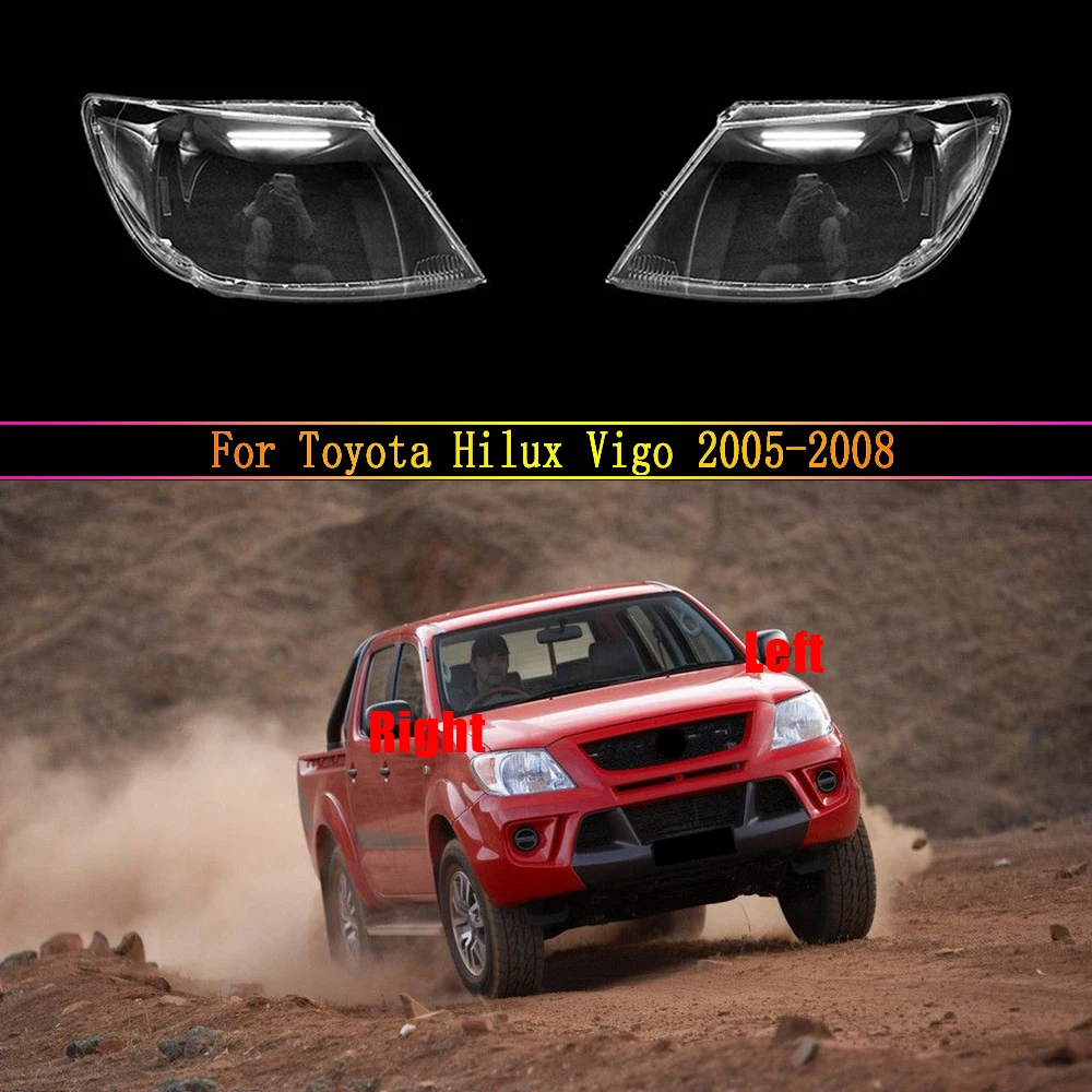 

Auto Light Caps For Toyota Hilux Vigo 2005~2008 Car Headlight Cover Lampcover Lampshade Lamp Glass Lens Case