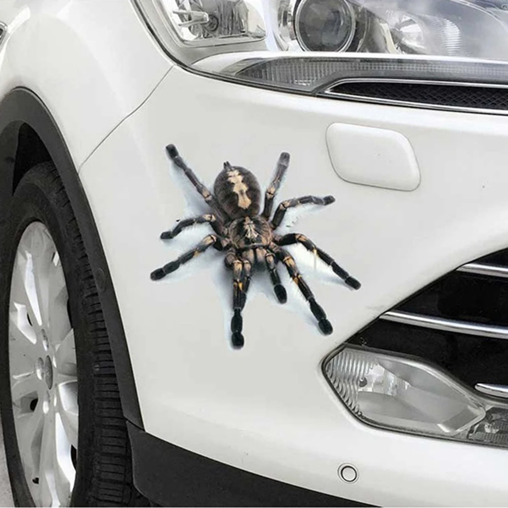 3D Spider Lizard Scorpion Car Sticker 3D animal pattern Vehicle Window Mirror Bumper Decal Decor Water-resistant High stickiness