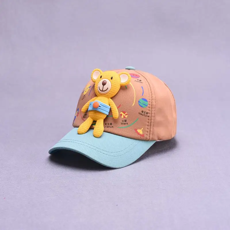 LDSLYJR new style Cartoon bear cotton Casquette Baseball Cap Adjustable Snapback Hats for child boy and girl 68