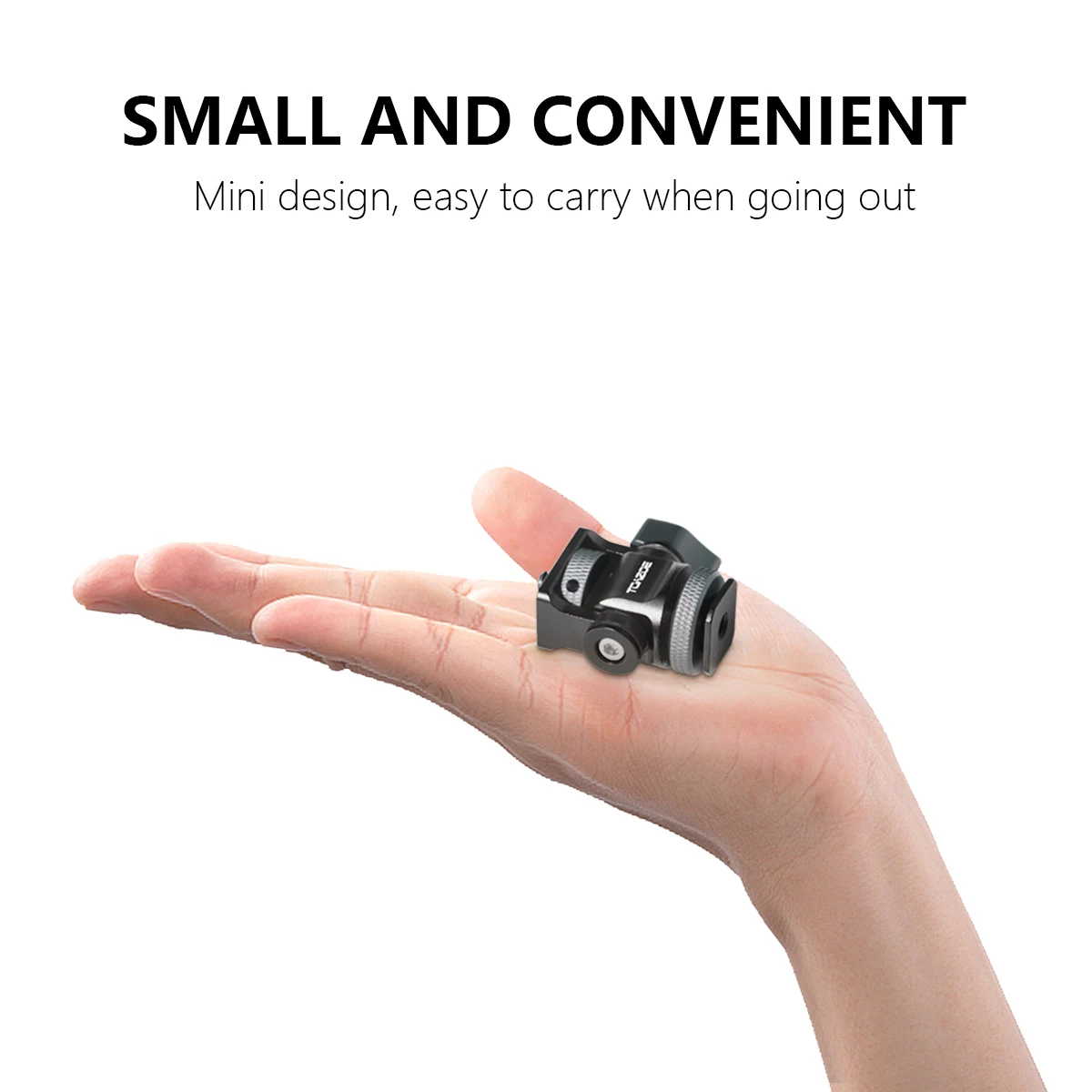 TOAZOE DSLR morsetto per fotocamera girevole e inclinazione supporto per Monitor regolabile con Base per slitta fredda per Monitor Flash Light attacco fai-da-te