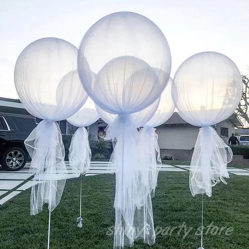 36inch Giant Helium Balloon White Yarn Decoration Toy Birthday Party Wedding Valentine's Day Proposal Festival Scene Layout