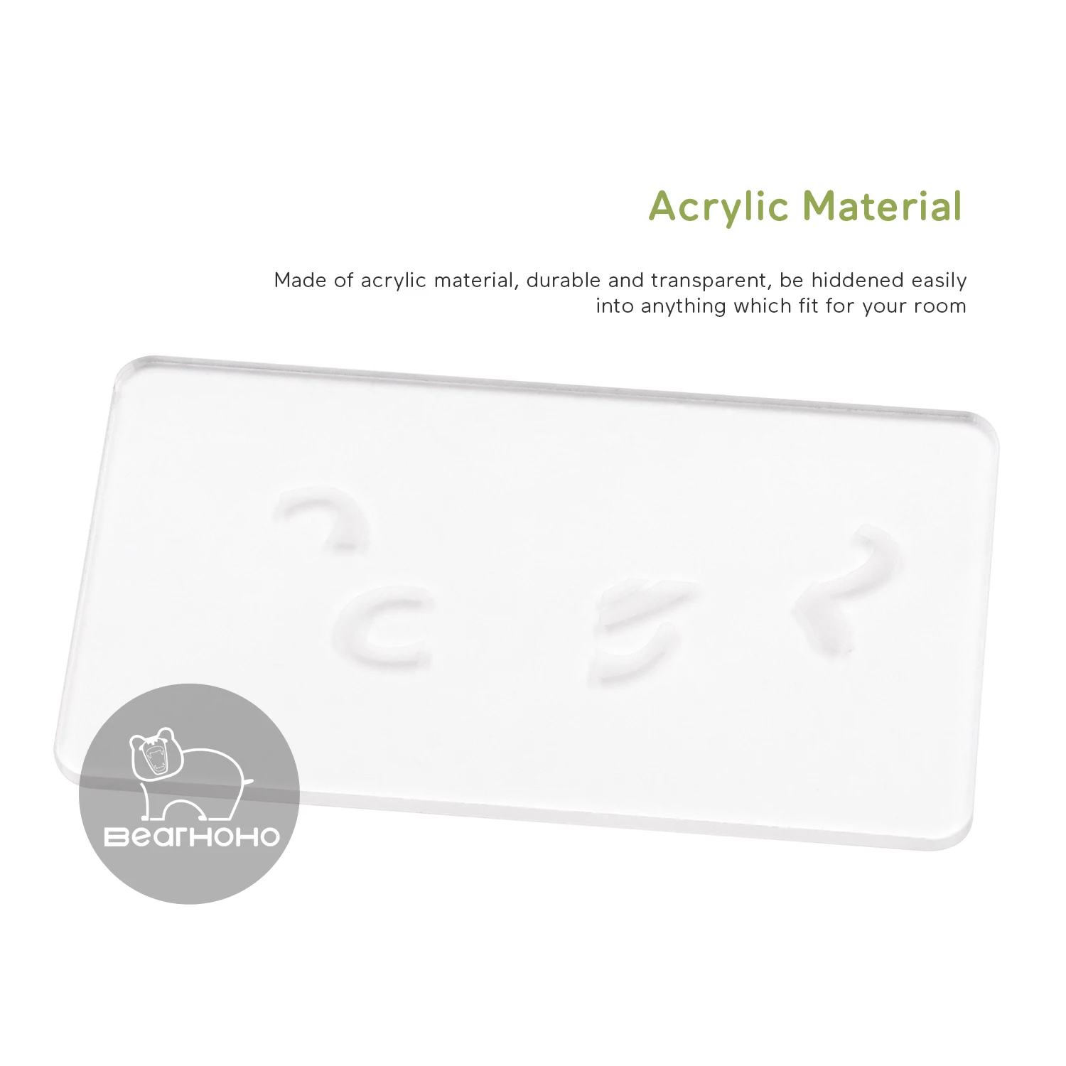 Escape Room Props Acrylic Magic Transparent Cards for Real Life Puzzle Game 4 Card Stack Display Password Clues Player Adventure