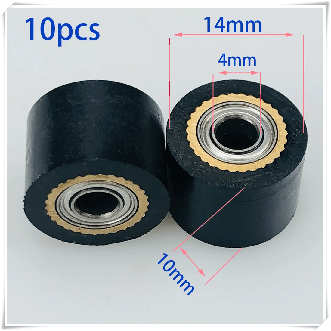 4*10*14 10pcs Universal Pinch Roller Push Wheel Roll for Mimaki Cricut Roland Cameo Summa Plotter Vinyl Cutter Drawing Machine