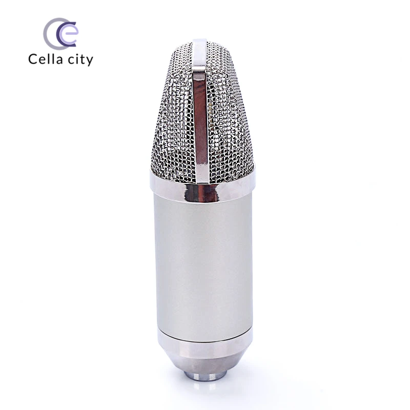 Конденсаторный микрофон Cella City, Большая диафрагма для записи и пения компьютера, особый анкер, живой микрофон