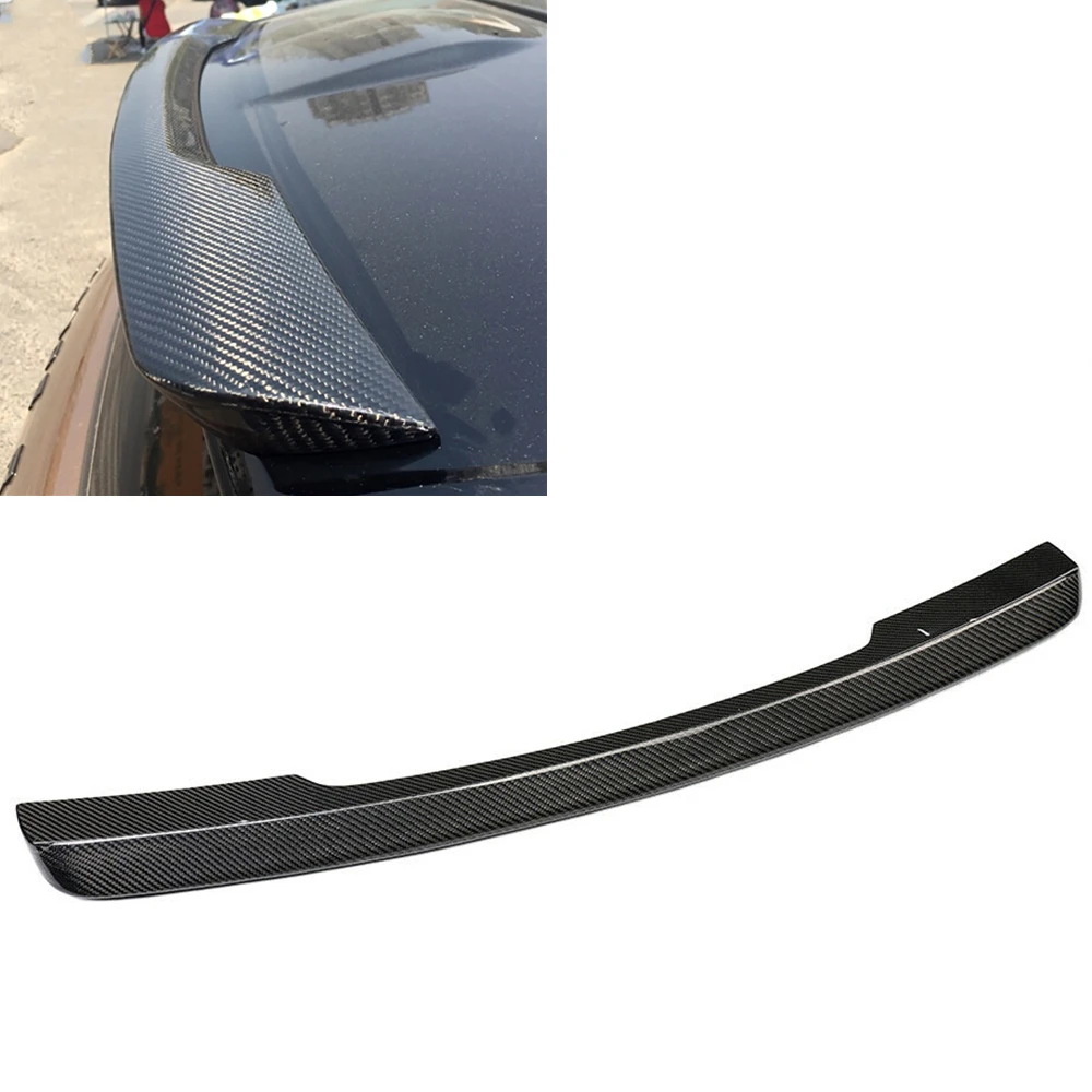 

For Land Rover Range Rover Evoque 2012-2015 Carbon Fiber Rear Trunk Spoiler Wing Tailgate Upper Splitter Lip Decklid Flap Trim