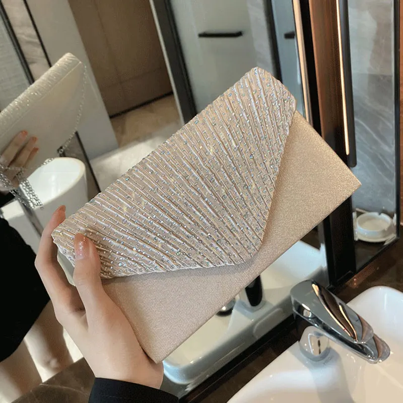 YoReAi Fashion Women Evening Bag Brand Party Banquet Glitter Pack For Ladies Wedding Clutches Handbag Shoulder Bags Chain New