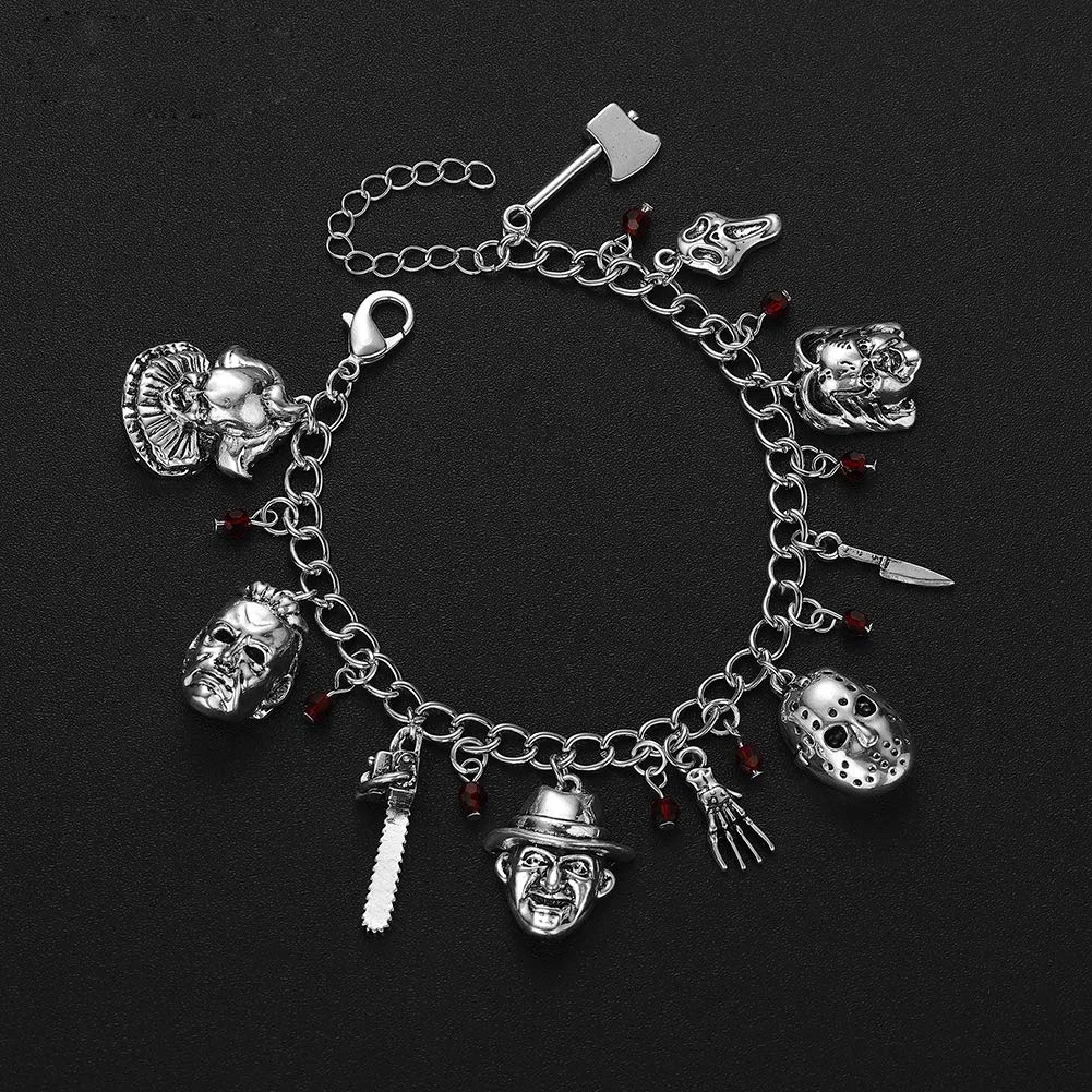 Harong Horror Movie Bracelets Ghost Baby Classic Jewelry Scary Theme Christmas Bracelet Cosplay Costume Charm Women Gift