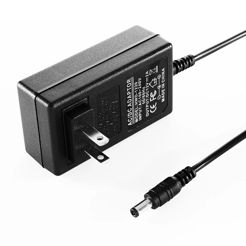 12V 2.5A AC 100V-240V Power Adapter 5.5x2.1mm Port Power Supply for 3D Printers Household/Portable Devices EU UK US AU Plug