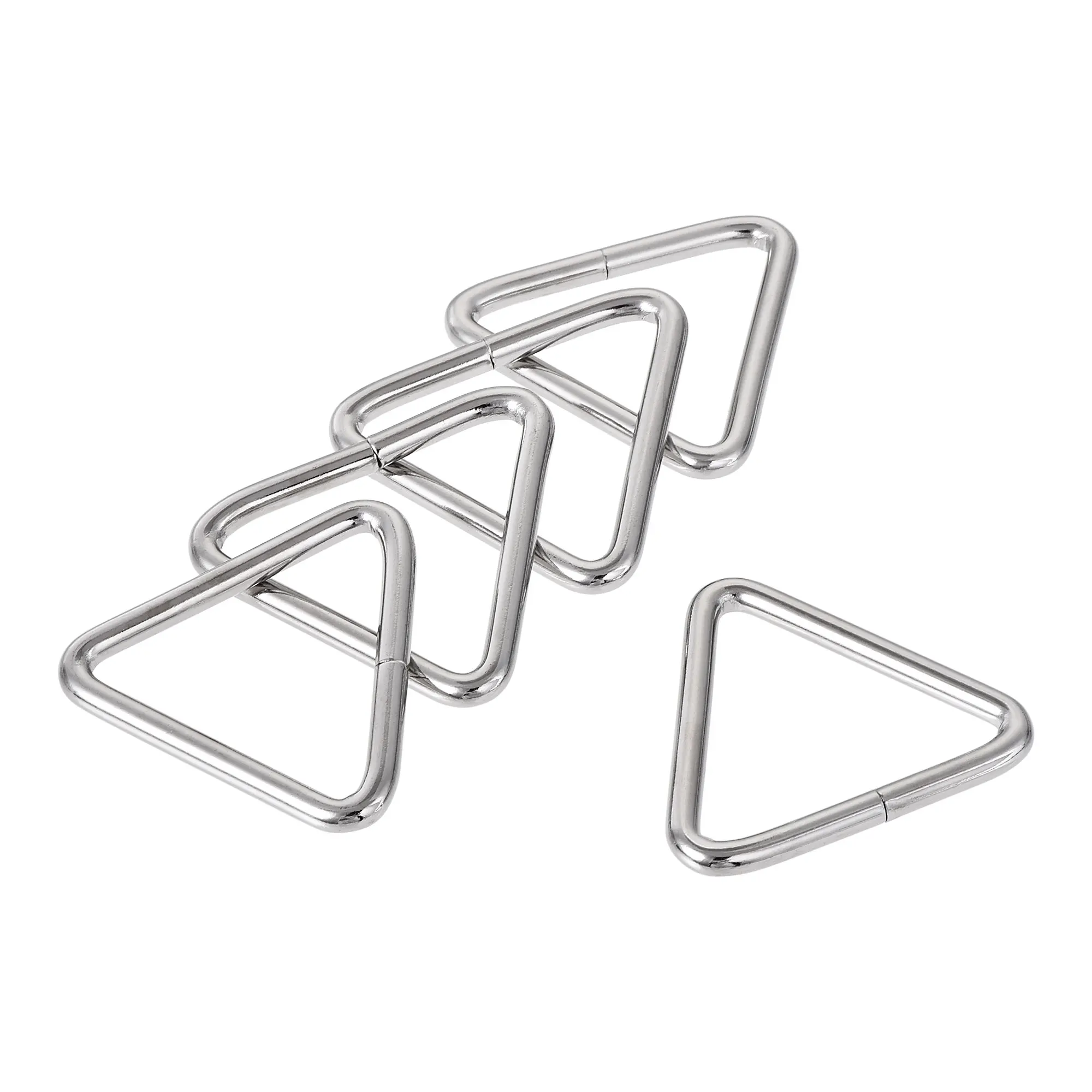 uxcell Triangle Ring Buckle, 1.46"(37mm) Inner Width for Hardware Strap Craft DIY 10pcs