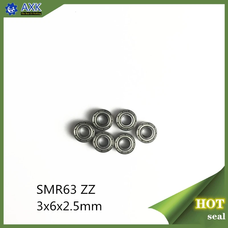 

SMR63ZZ Bearing 3*6*2.5 mm ( 10PCS ) ABEC-1 Stainless Steel Ball Bearings Shielded SMR63Z SMR63 Z ZZ