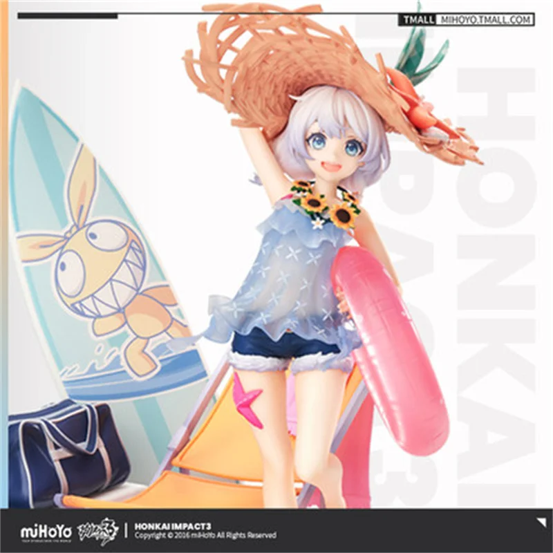 สต็อก: เกมอะนิเมะผลกระทบ Honkai 3คอสเพลย์ Theresa ตื้น Sunset 1/8มาพร้อมกับพิเศษ DIY ฐาน PVC และ ABS วัสดุ