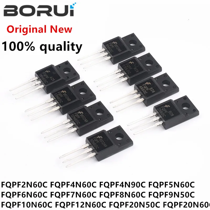 10pcs FQPF2N60C FQPF4N60C FQPF4N90C FQPF5N60C FQPF6N60C FQPF7N60C FQPF7N65C FQPF8N60C FQPF8N80C FQPF10N60C FQPF12N60C FQPF20N60C