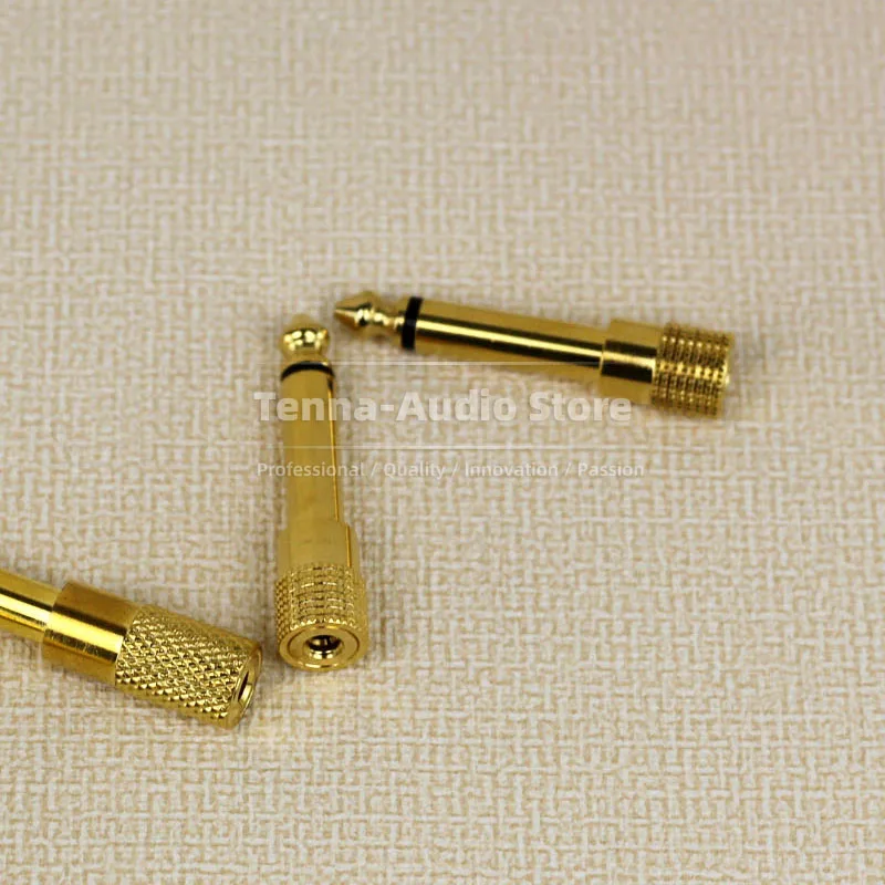 3Pcs 1/4 "6.3 Mm Mono Male Jack Ts Plug Naar 1/8" 3.5 Vrouwelijke Microfoon Audio Converter Adapter downstep Pa Luidspreker Connector