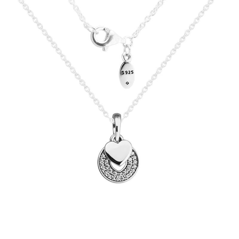 Celebration Hearts Necklaces and pendants 925 Sterling Silver Jewelry Necklace For Woman Elegant Fashion Jewelry