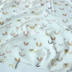 135x50cm Double Gauze Cotton Layer Sewing Fabric, Making Seersucker Blanket Clothing Cloth