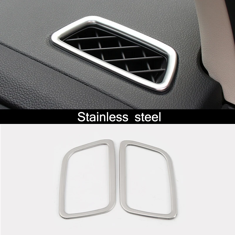 

Stainless steel For Honda CR-V CRV 2017 accessories Car Front conditioner air Outlet frame panel Cover Trim Car styling 1pcs