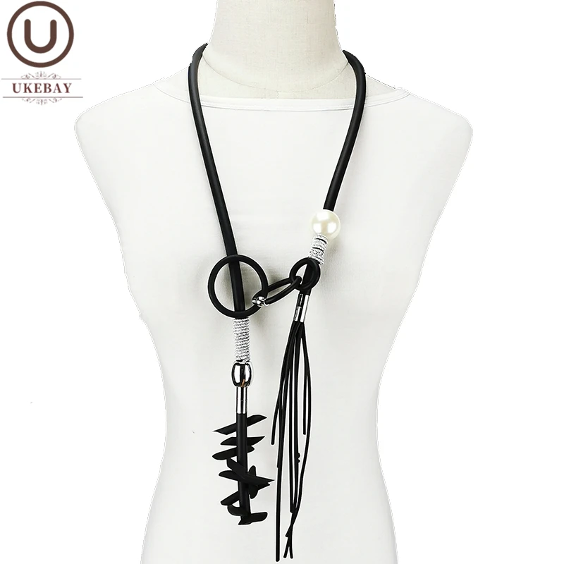 

UKEBAY Original Design Women Pendant Necklaces Tassel Chains Removable Accessories Strange Jewelry Vintage Punk Female Necklace