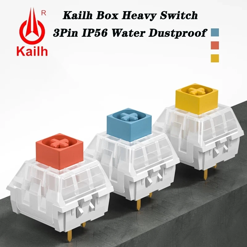 Kailh BOX Mx Switches White Red Black Navy Jade Silent Pink Brown Heavy Blue Orange Yellow 3pin Custom Teclado Gamer Box Switch