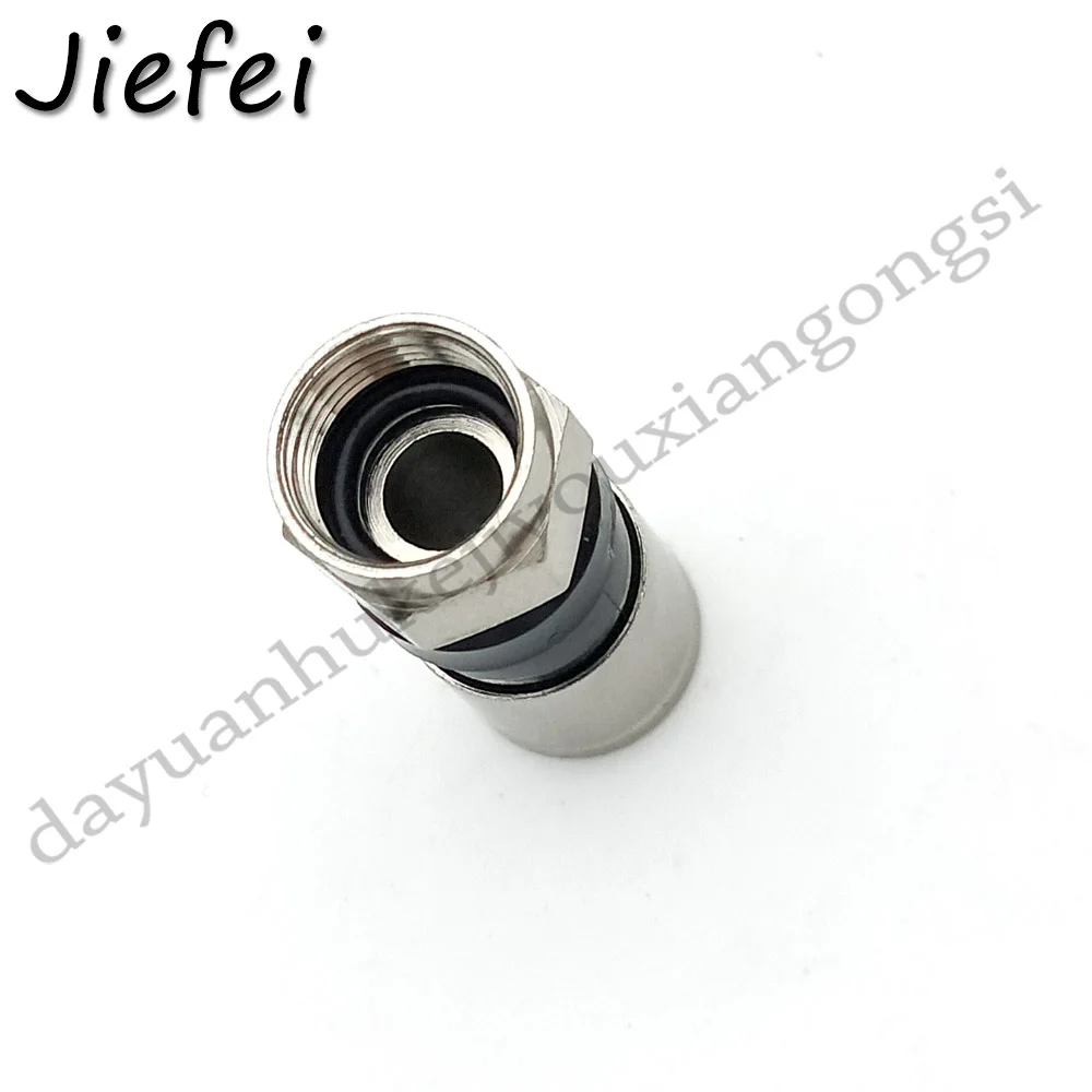 

100Pcs waterproof extrusion type F head/full copper / 75-5 RG6