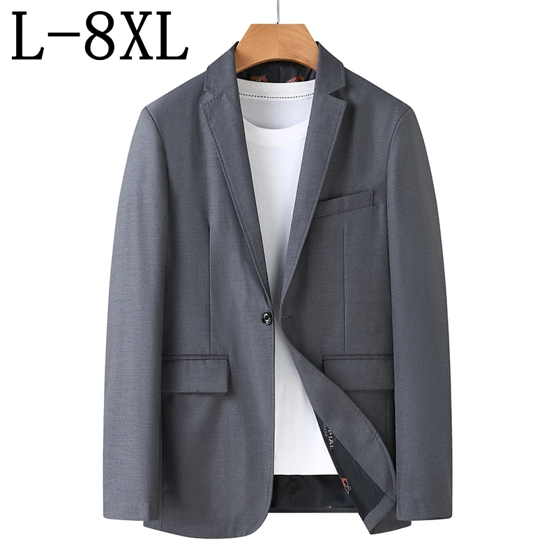 Size 8XL 7XL 6XL 2021 New Men Brand Suit Jacket Blazer Spring Autumn Casual Loose Mens Suit Business Oversized Masculino Blazers