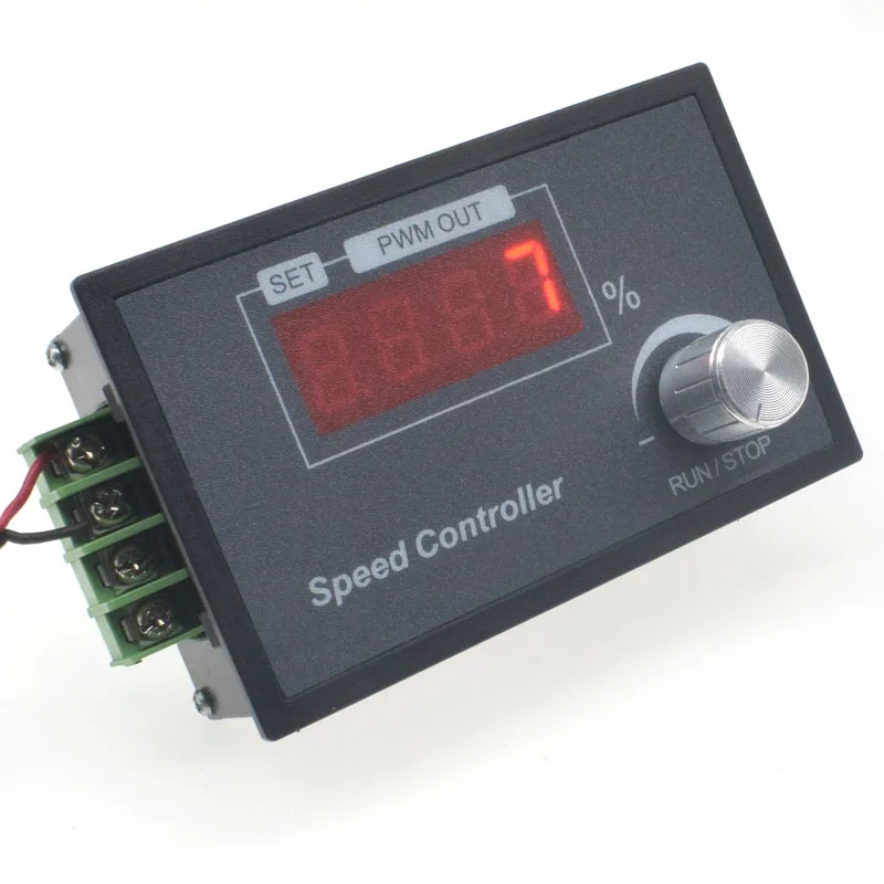 Taidacent 6V 12V 24V 36V 48V 60V 30A PWM DC Motor Controller Digital Display Encoder Knob Control Variable Speed/ Frequency