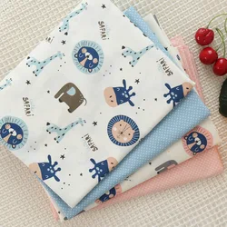 Animal Dots 100% cotone tessuto bambini vestono cotone Patchwork panno cucito fai da te Quilting Fat Quarters materiale per bambino e bambino Tilda