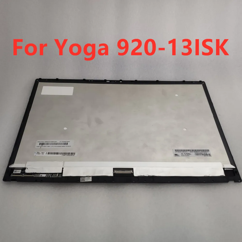 

13.9" With Bezel Frame For Lenovo Yoga 920-13 Yoga 6 Pro LCD Display Assembly Touch Screen B139han03.0 LP139UD1-SPC1 Replacement