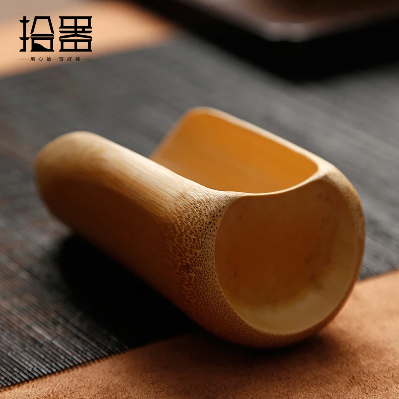 古い竹炭茶スプーン,茶箱,天然竹,禅カンフーティー,手作り茶道,日本の紳士服