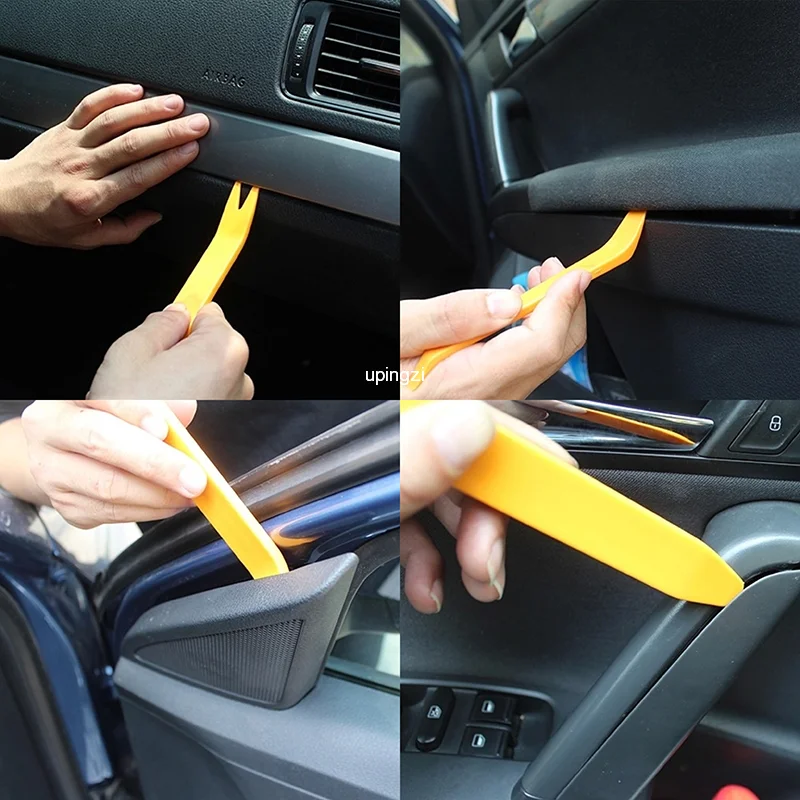 4Pcs Auto Door Clip Panel Trim Removal Tool Kits car Disassembly Tools Car Interior Plastic Seesaw Conversion Tool