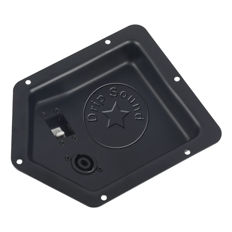 173mmx147mm Speaker Junction Box Loudspeaker Audio Wiring Terminal Belt Treble Switch #Black