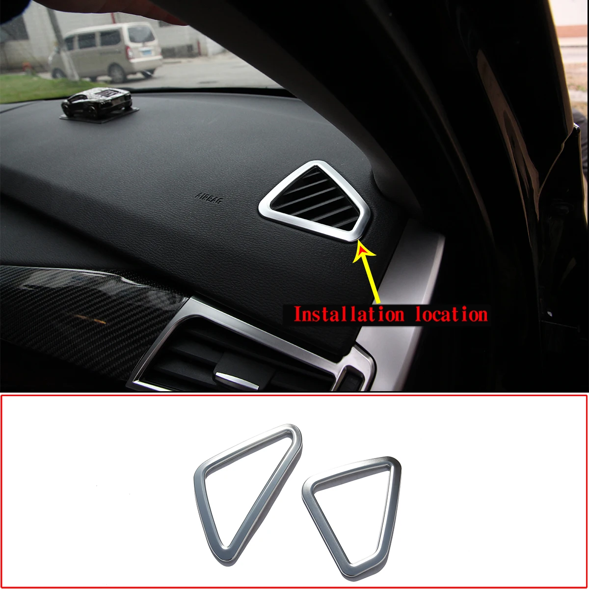 

For 2014-2018 BMW X5 F15 ABS instrument panel air outlet decorative frame automotive interior modification accessories