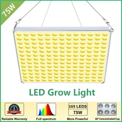 LED Grow Light 75W Full Spectrum 3500K LED Light Indoor Plants Grow Light Greenhouse lights Veg Flower Plants Lighting LED Lamps